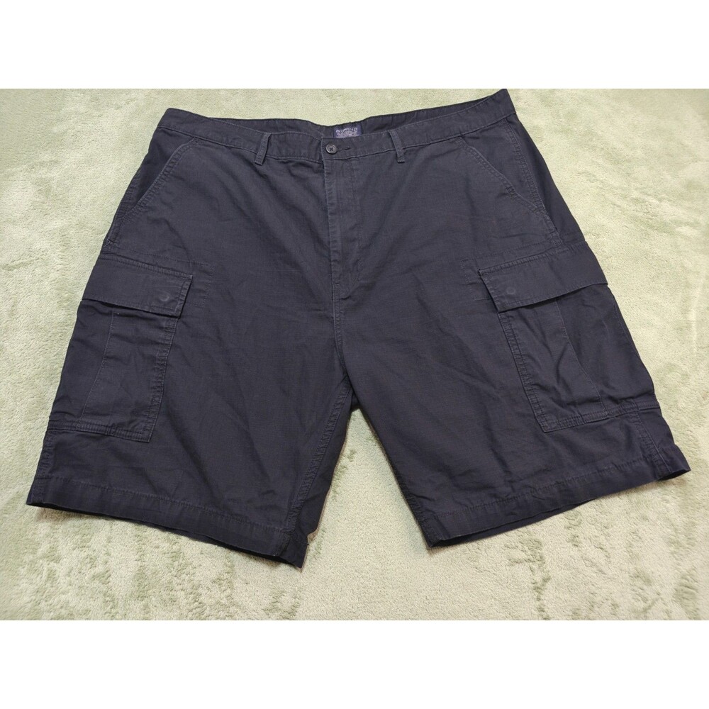 Levi's Cargo Shorts Mens Sz 42 Black Ripstop Cotton Utility Pocket Casual